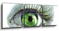 Obraz 3D tdln - 150 x 50 cm F_BM52241542 - human eye - lidsk oko