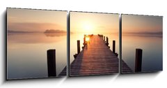 Obraz 3D tdln - 150 x 50 cm F_BM53152584 - Stille am See