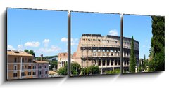 Obraz 3D tdln - 150 x 50 cm F_BM53560165 - Colle Oppio - vista sul Colosseo
