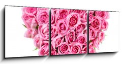 Obraz 3D tdln - 150 x 50 cm F_BM5370841 - Rose In Love Shape
