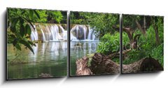 Obraz 3D tdln - 150 x 50 cm F_BM54411521 - Waterfall in tropical forest,Saraburi province