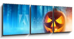 Obraz 3D tdln - 150 x 50 cm F_BM56512071 - Spooky Halloween Night