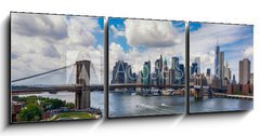 Obraz 3D tdln - 150 x 50 cm F_BM58405422 - New York City in the glow of sunset - New York City v zi slunce