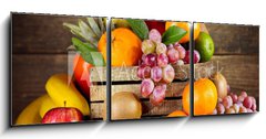 Obraz 3D tdln - 150 x 50 cm F_BM59973409 - fresh fruits
