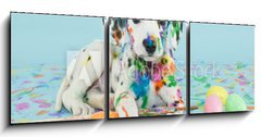 Obraz   Easter Dalmatain Puppy, 150 x 50 cm