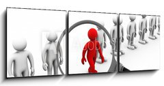 Obraz 3D tdln - 150 x 50 cm F_BM62248984 - Job search and career choice employment concept - Koncepce zamstnn a hledn zamstnn