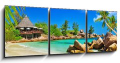 Obraz   luxury tropical holidays  Seychelles islands, 150 x 50 cm