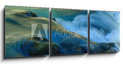 Obraz 3D třídílný - 150 x 50 cm F_BM70296854 - Colorful stream - Barevný proud
