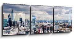 Obraz 3D třídílný - 150 x 50 cm F_BM71403403 - The City of London Panorama - Panorama Londýna