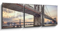Obraz   Brooklyn Bridge over the East River in New York City, 150 x 50 cm