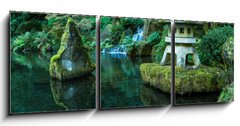 Obraz   A Lantern and Waterfall in the Portland Japanese Garden, 150 x 50 cm