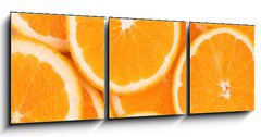 Obraz   background of orange slices, 150 x 50 cm