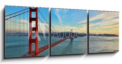 Obraz 3D tdln - 150 x 50 cm F_BM73939513 - Golden Gate Bridge