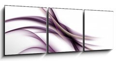 Obraz 3D tdln - 150 x 50 cm F_BM74921827 - abstrakcyjne fale