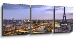 Obraz   Panorama de la ville de Paris avec la Tour Eiffel, 150 x 50 cm