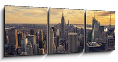 Obraz 3D tdln - 150 x 50 cm F_BM76617447 - Sunset on Manhattan