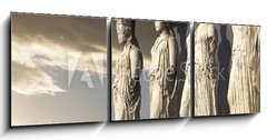 Obraz 3D tdln - 150 x 50 cm F_BM76623104 - Caryatids, erechtheum temple on Acropolis of Athens, Greece