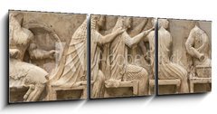 Obraz 3D tdln - 150 x 50 cm F_BM79122097 - Ancient Greek Temple Frieze detail, Delhpi, Greece