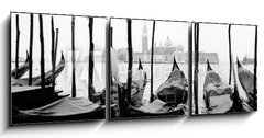 Obraz   venise, gondoles, 150 x 50 cm