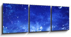 Obraz 3D tdln - 150 x 50 cm F_BM79638285 - beautiful background, nightly sky