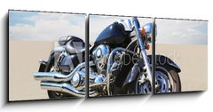 Obraz 3D tdln - 150 x 50 cm F_BM79719498 - motorcycle on asphalt