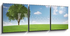 Obraz   Landschaft mit Baum, 150 x 50 cm
