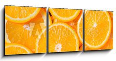 Obraz 3D tdln - 150 x 50 cm F_BM82047365 - Orange Slices Background
