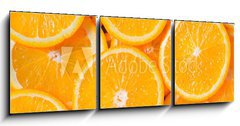 Obraz   Orange Slices Background, 150 x 50 cm