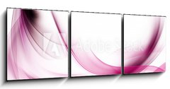 Obraz   Amazing Pink Fractal Waves Art Abstract Background, 150 x 50 cm