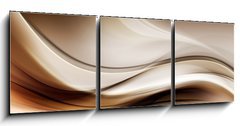 Obraz   Gold Abstract Wave Art Composition Background, 150 x 50 cm