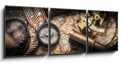 Obraz 3D tdln - 150 x 50 cm F_BM93084351 - vintage marine still life - ronk moskho zti