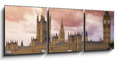 Obraz   Stormy Skies over Big Ben and the Houses of Parliament, 150 x 50 cm