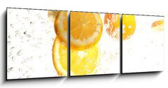 Obraz   spalsh lemon, 150 x 50 cm