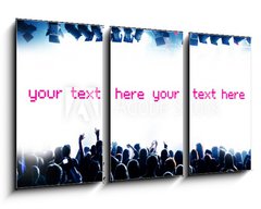 Obraz 3D tdln - 90 x 50 cm F_BS10018739 - Blaue Party und Fl che f r eigenen Text