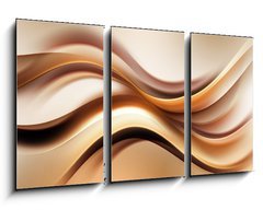 Obraz   Abstract Gold Wave Design Background, 90 x 50 cm