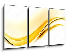 Obraz 3D tdln - 90 x 50 cm F_BS100723495 - Awesome Abstract Yellow Wave Design