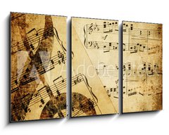 Obraz 3D tdln - 90 x 50 cm F_BS10573828 - vintage musical background