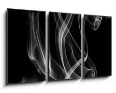 Obraz   Smoke abstract, isolated on black background., 90 x 50 cm