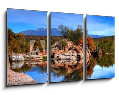 Obraz 3D tdln - 90 x 50 cm F_BS11486623 - Desert Pond