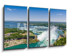 Obraz 3D tdln - 90 x 50 cm F_BS121465615 - Aerial view of Niagara horseshoe falls. Ontario Canada