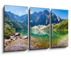 Obraz 3D tdln - 90 x 50 cm F_BS121557249 - Panorama Morskiego Oka