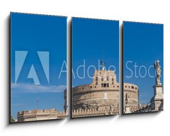 Obraz 3D tdln - 90 x 50 cm F_BS128550149 - Sant Angelo Bridge in Rome