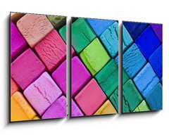 Obraz 3D tdln - 90 x 50 cm F_BS12861956 - mosaico de colores (macro)