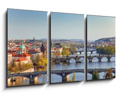 Obraz   View on Prague Bridges at sunset, 90 x 50 cm