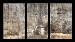 Obraz 3D tdln - 90 x 50 cm F_BS138386039 - Dirty wall with broken cement plaster.