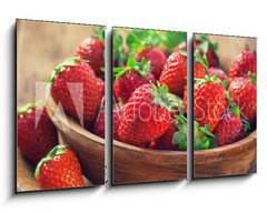 Obraz 3D tdln - 90 x 50 cm F_BS141549006 - Fresh Sweet Strawberries  - erstv sladk jahody