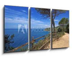 Obraz 3D tdln - 90 x 50 cm F_BS14698230 - Toscana, passeggiata sul mare