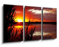 Obraz   Sunrise on like, 90 x 50 cm