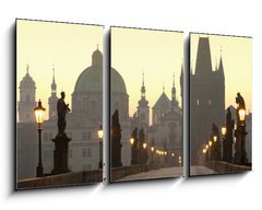 Obraz 3D tdln - 90 x 50 cm F_BS15119043 - prague charles bridge