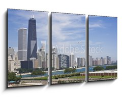 Obraz 3D tdln - 90 x 50 cm F_BS15226748 - Amazing Gold Coast in Chicago